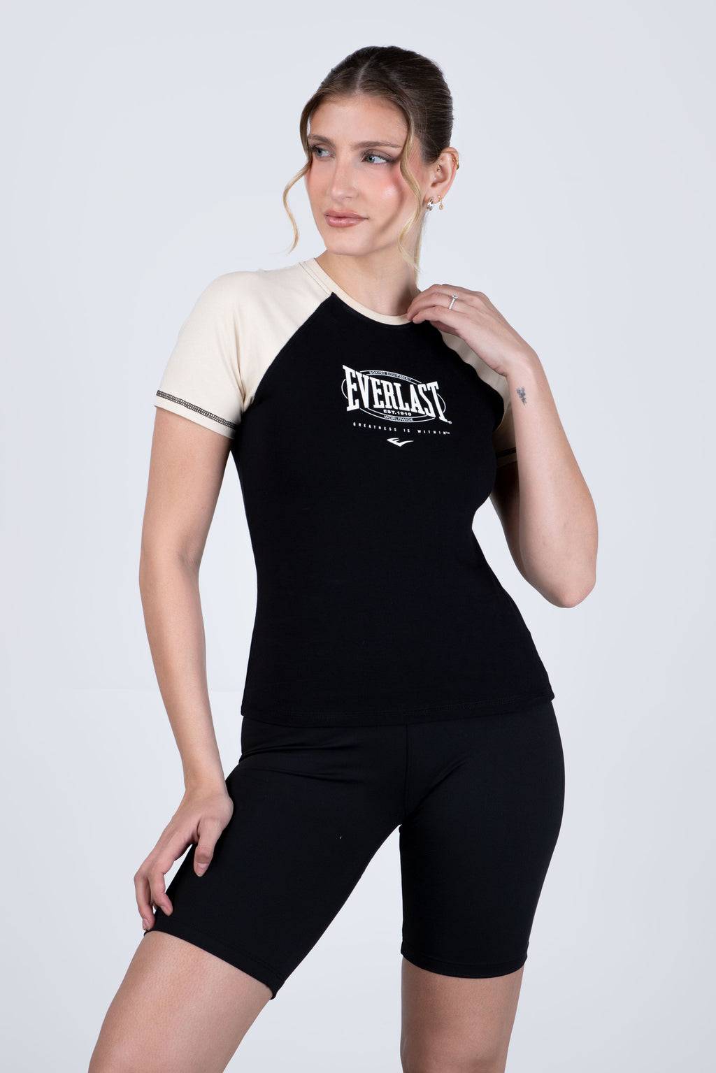 Polera Manga Corta Storm Negro Everlast