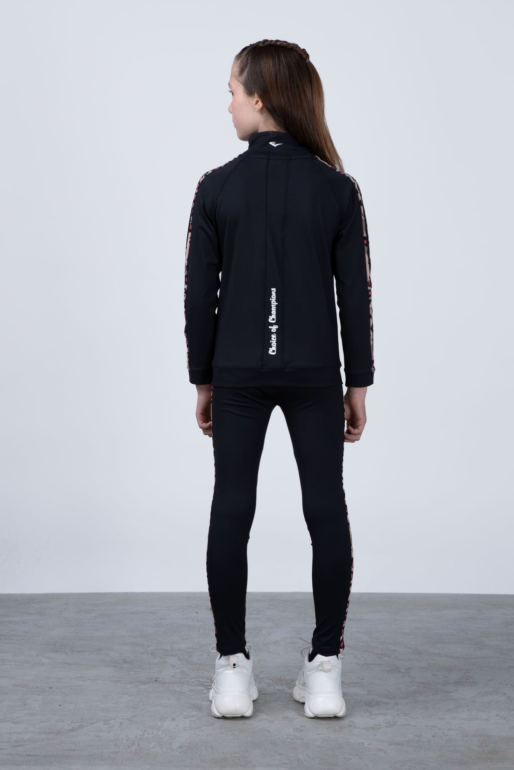 Chaqueta Print Niña Negro