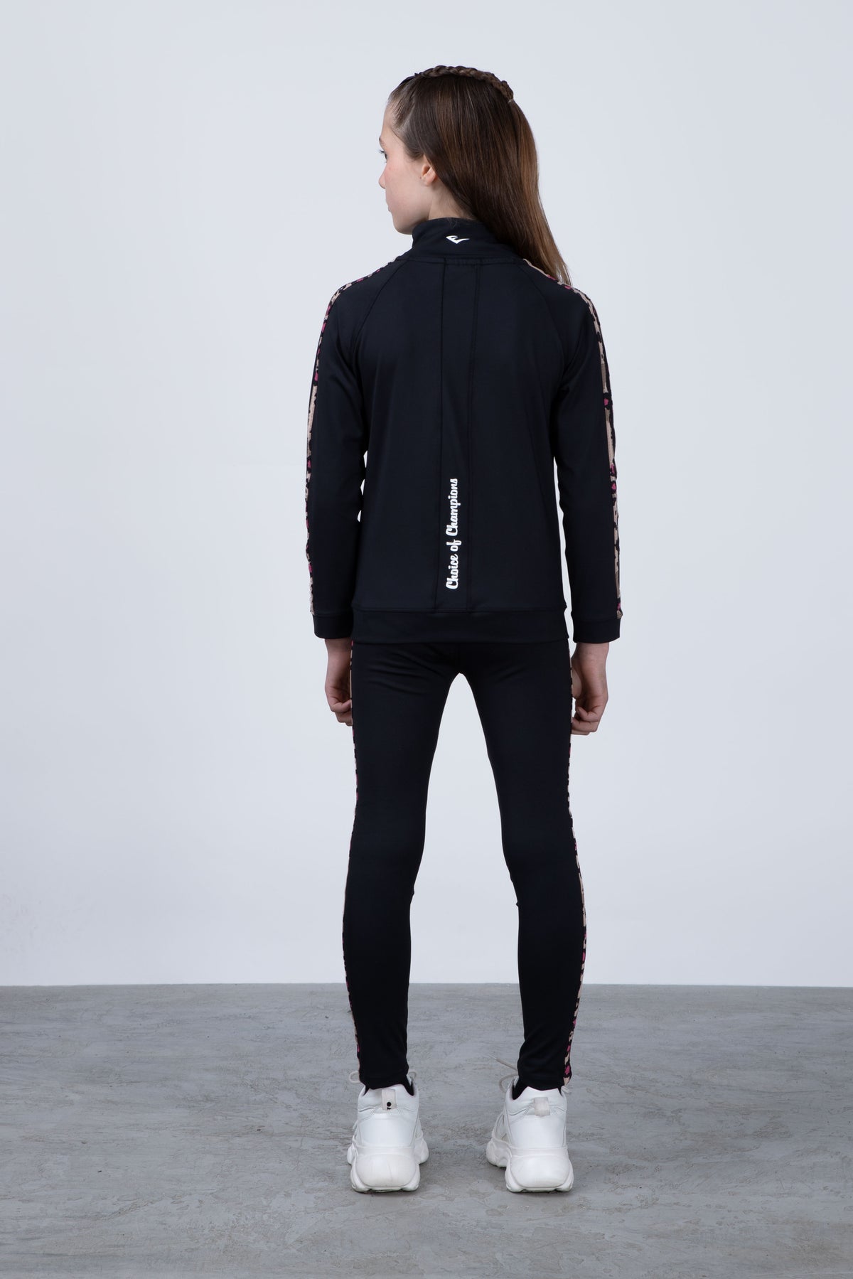 Chaqueta Print Niña Negro