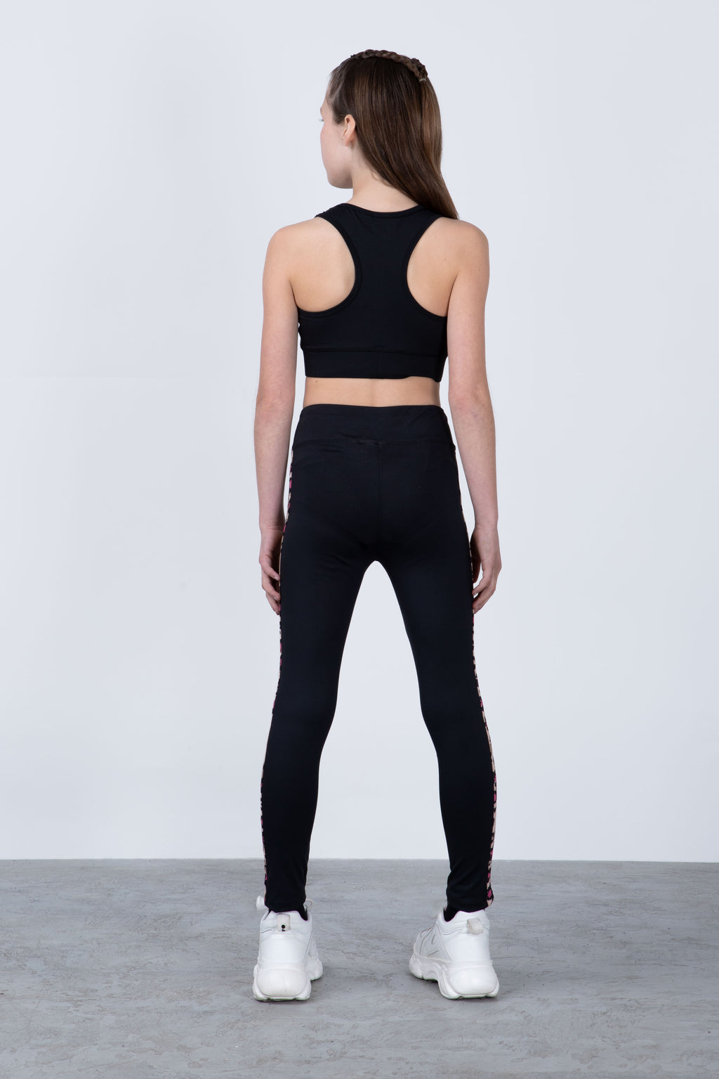 Legging Long Print Niña Negro