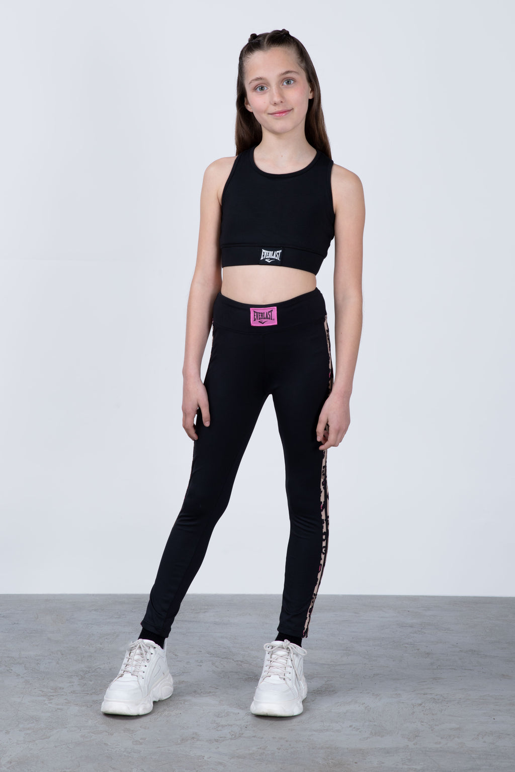 Legging Long Print Niña Negro