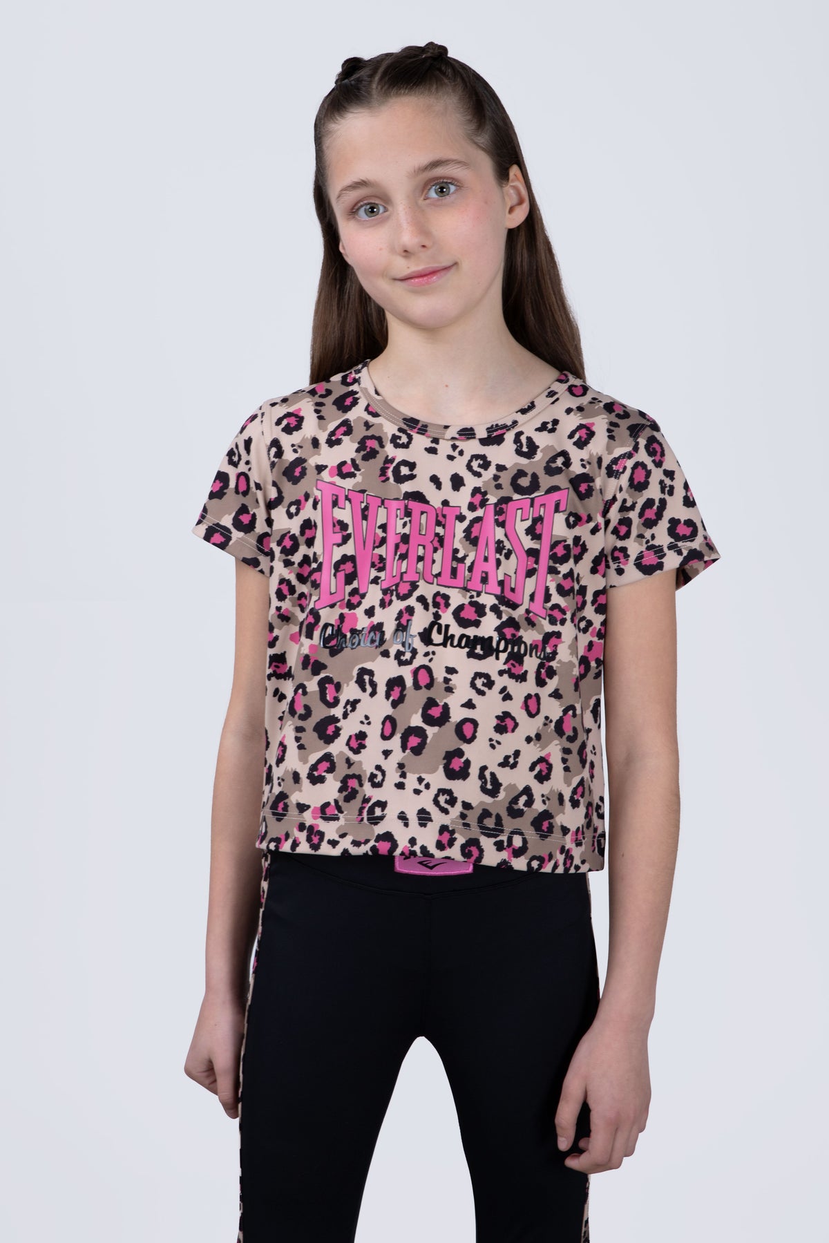 Polera Manga Corta Print Niña Multicolor