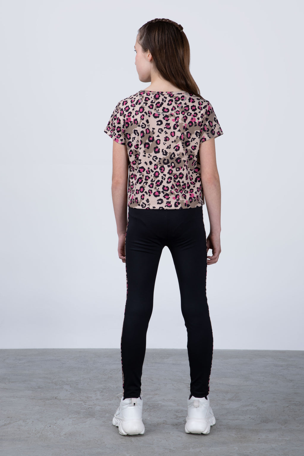 Polera Manga Corta Print Niña Multicolor
