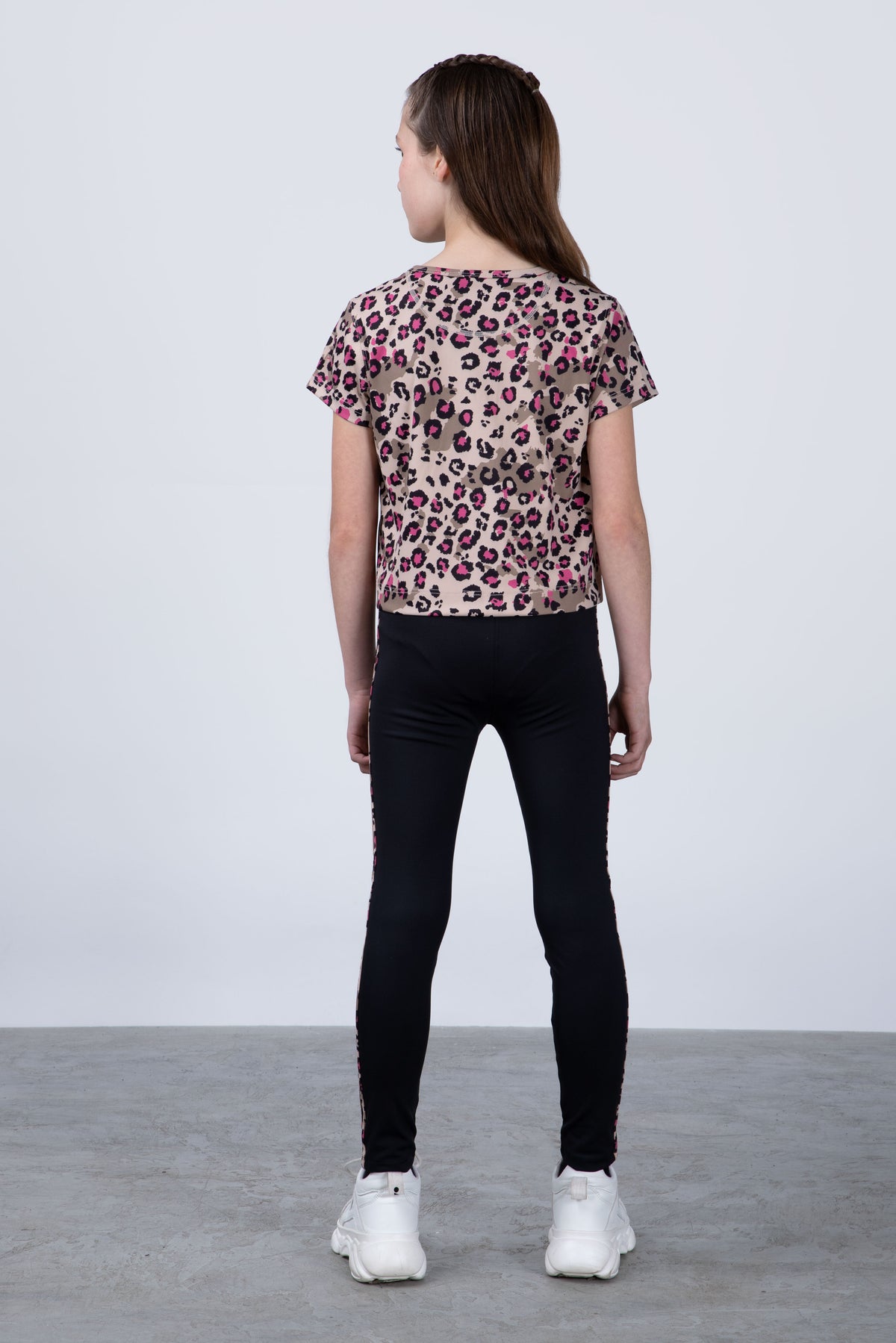 Polera Manga Corta Print Niña Multicolor