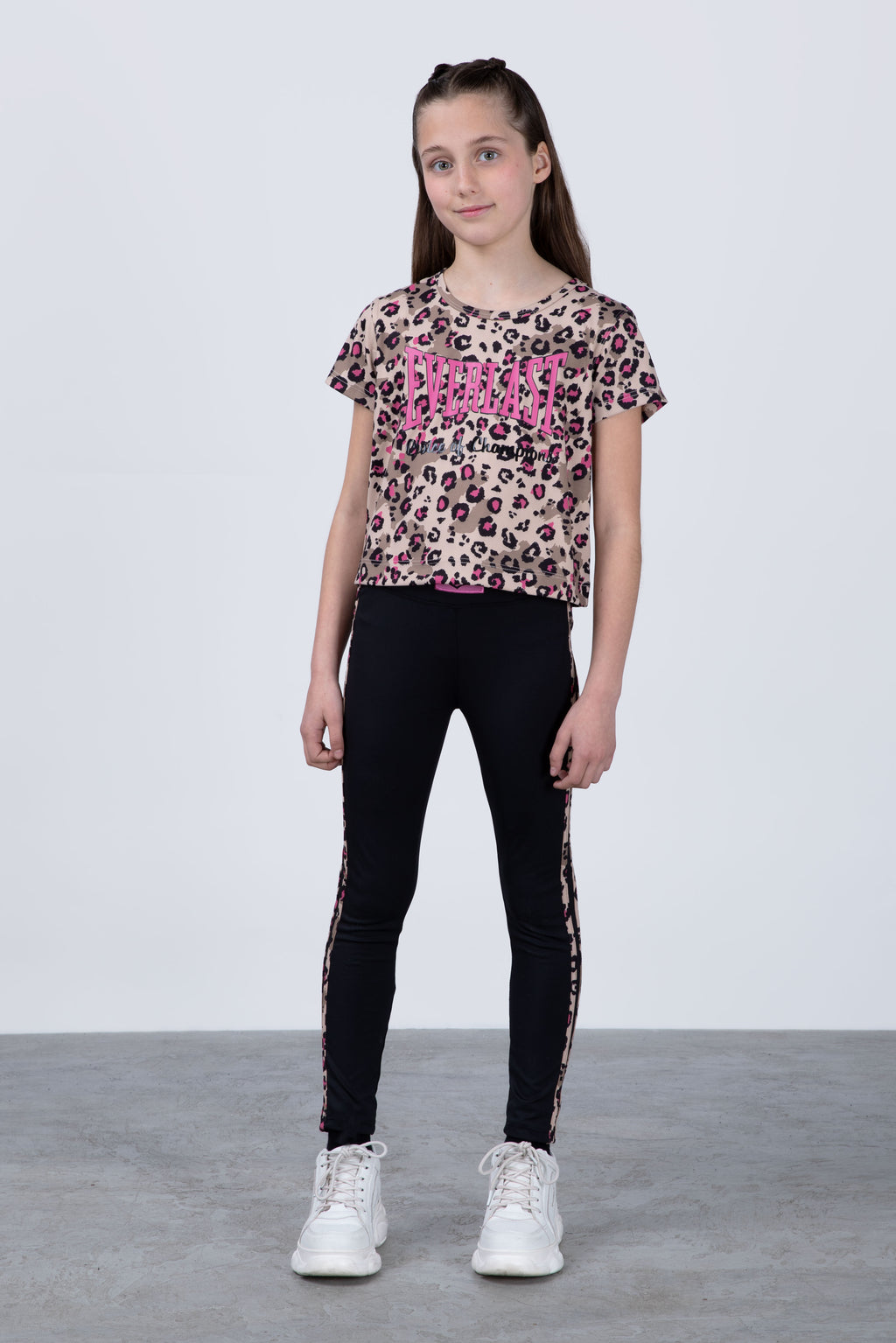 Polera Manga Corta Print Niña Multicolor