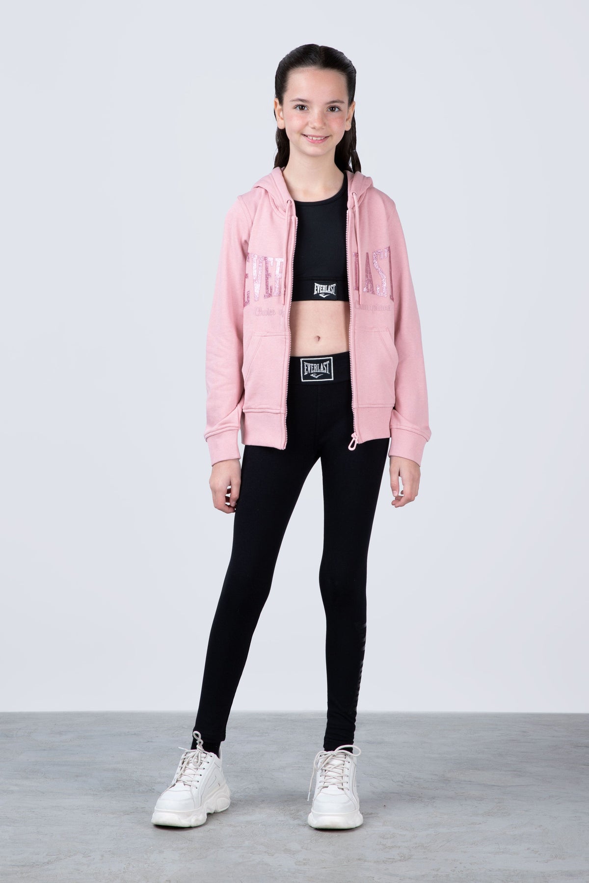 Chaqueta Hood Classic Niña Rosado