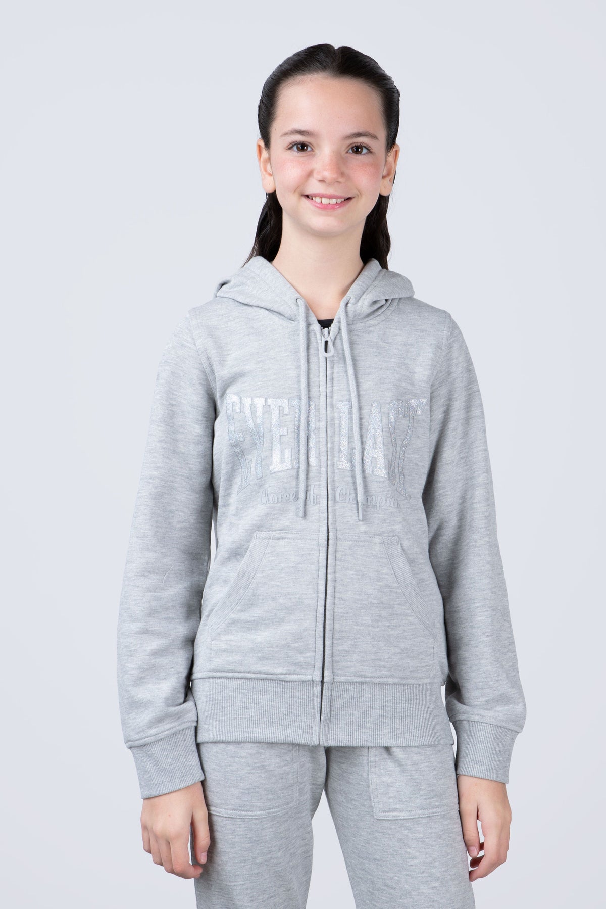 Chaqueta Hood Classic Niña Gris