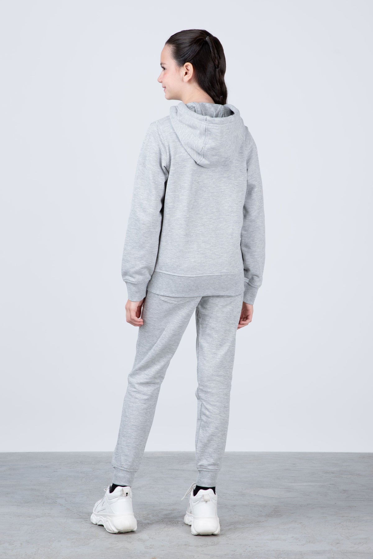 Chaqueta Hood Classic Niña Gris