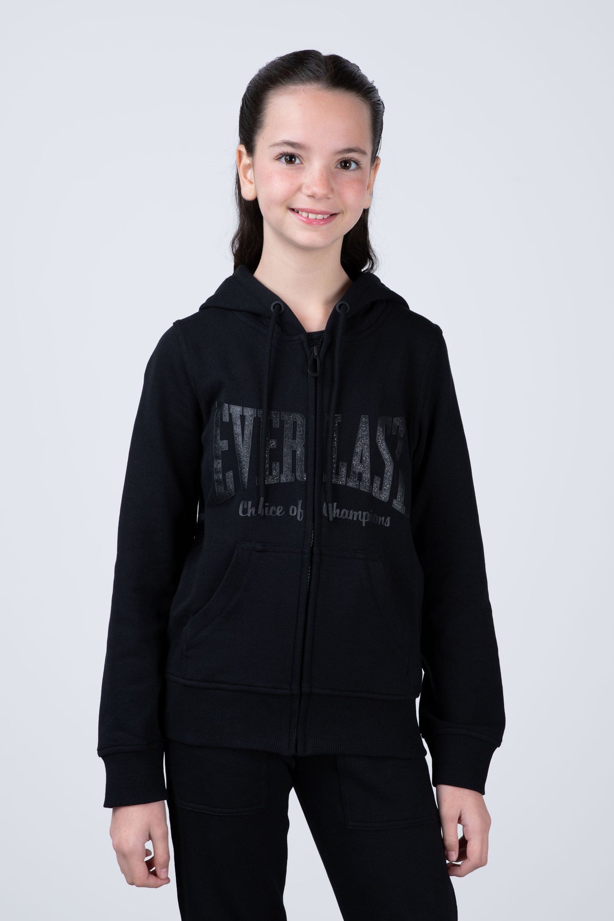 Chaqueta Hood Classic Niña Negro