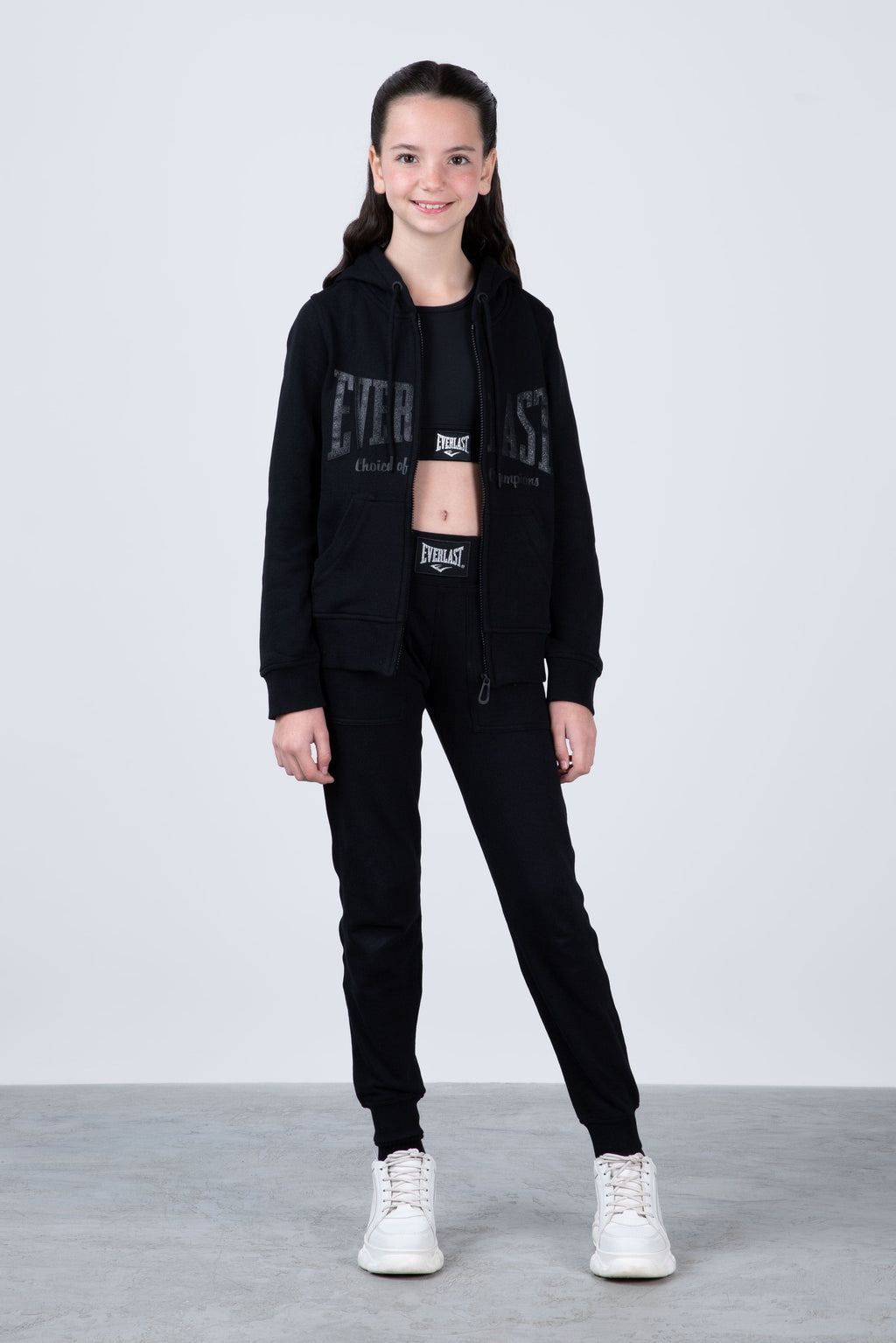 Chaqueta Hood Classic Niña Negro