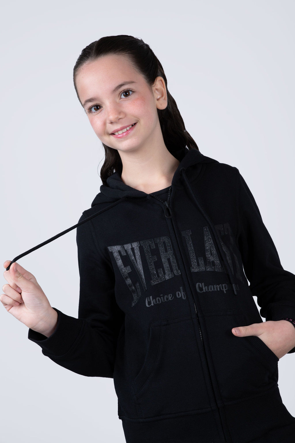 Chaqueta Hood Classic Niña Negro