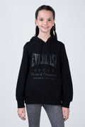 Poleron Hood Classic Niña Negro