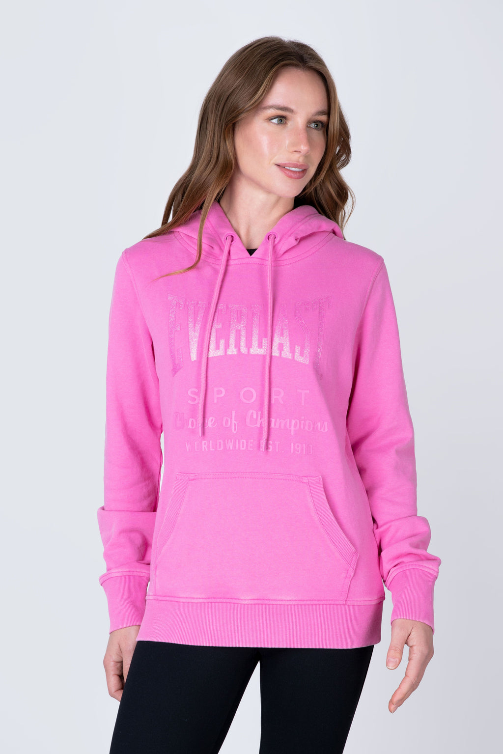 Poleron Hood Classic Rosado Everlast