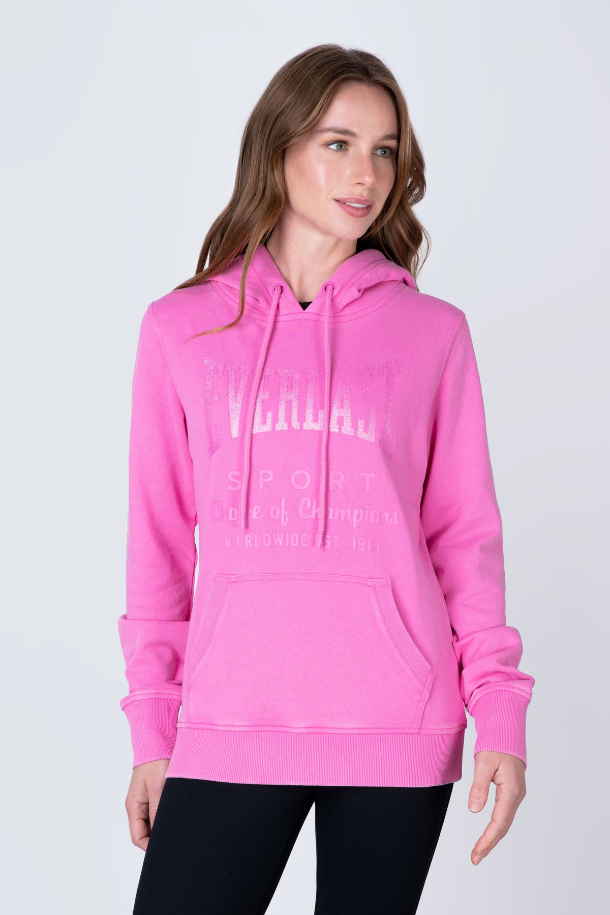 Poleron Hood Classic Rosado Everlast