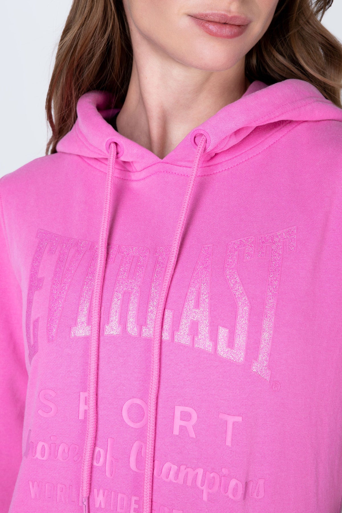 Poleron Hood Classic Rosado Everlast