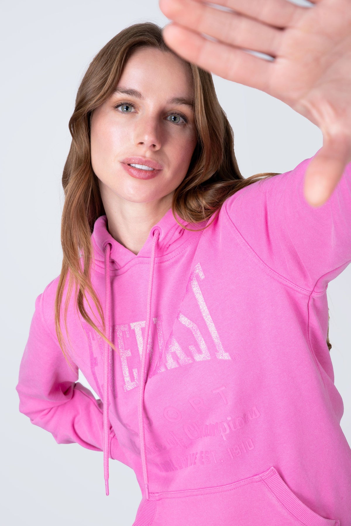 Poleron Hood Classic Rosado Everlast