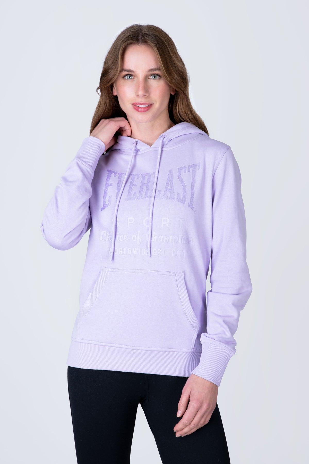 Poleron Hood Classic Morado Everlast
