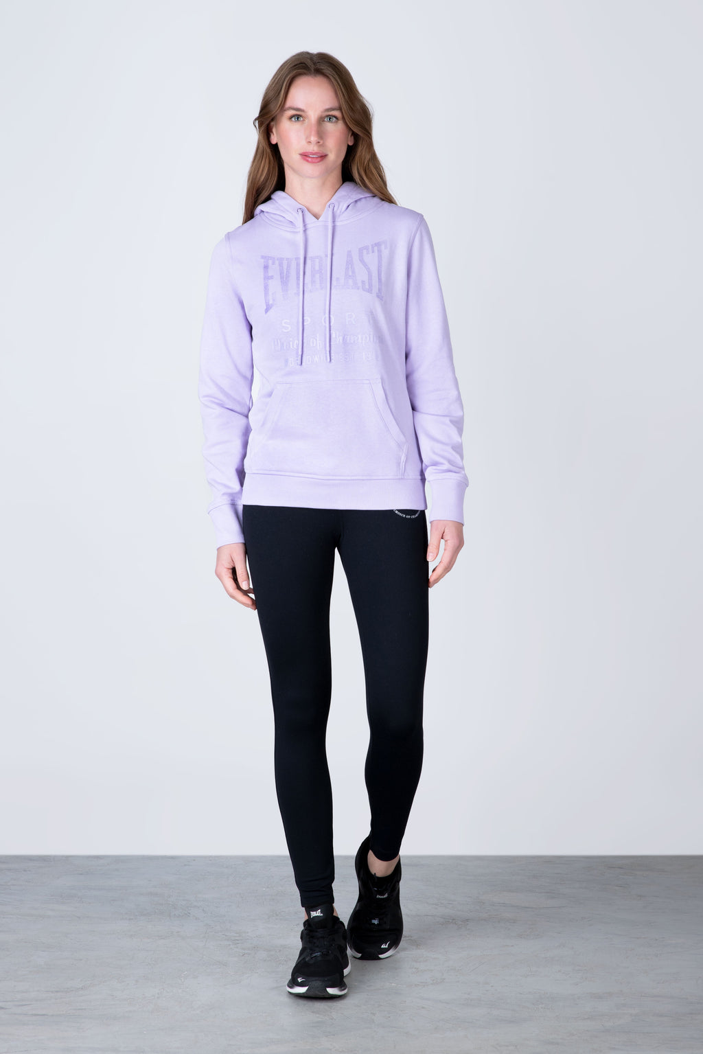 Poleron Hood Classic Morado Everlast