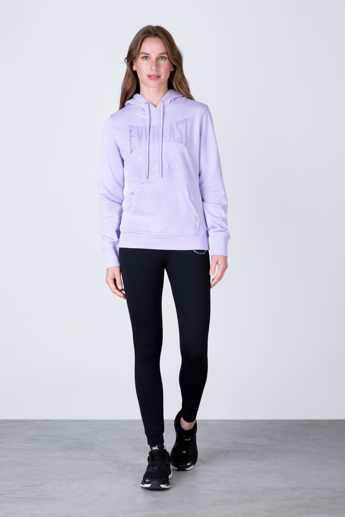 Poleron Hood Classic Morado Everlast