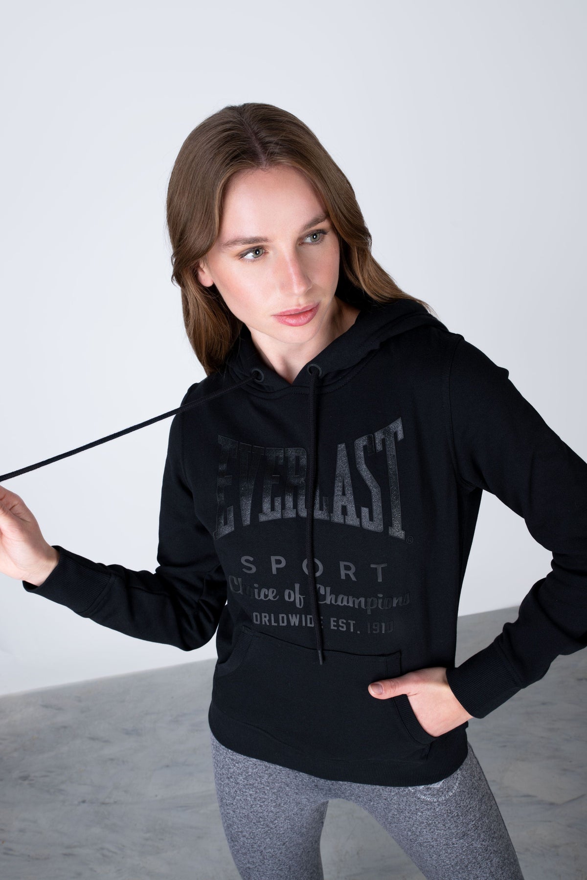 Poleron Hood Classic Negro Everlast