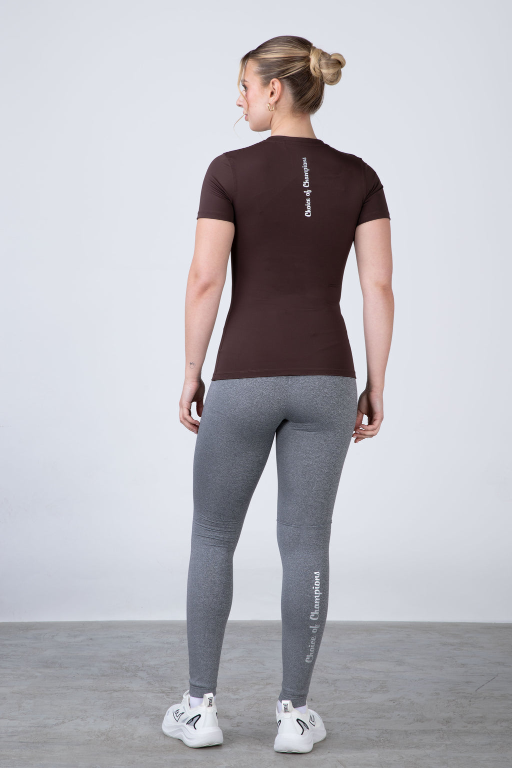 Polera Manga Corta Run Café
