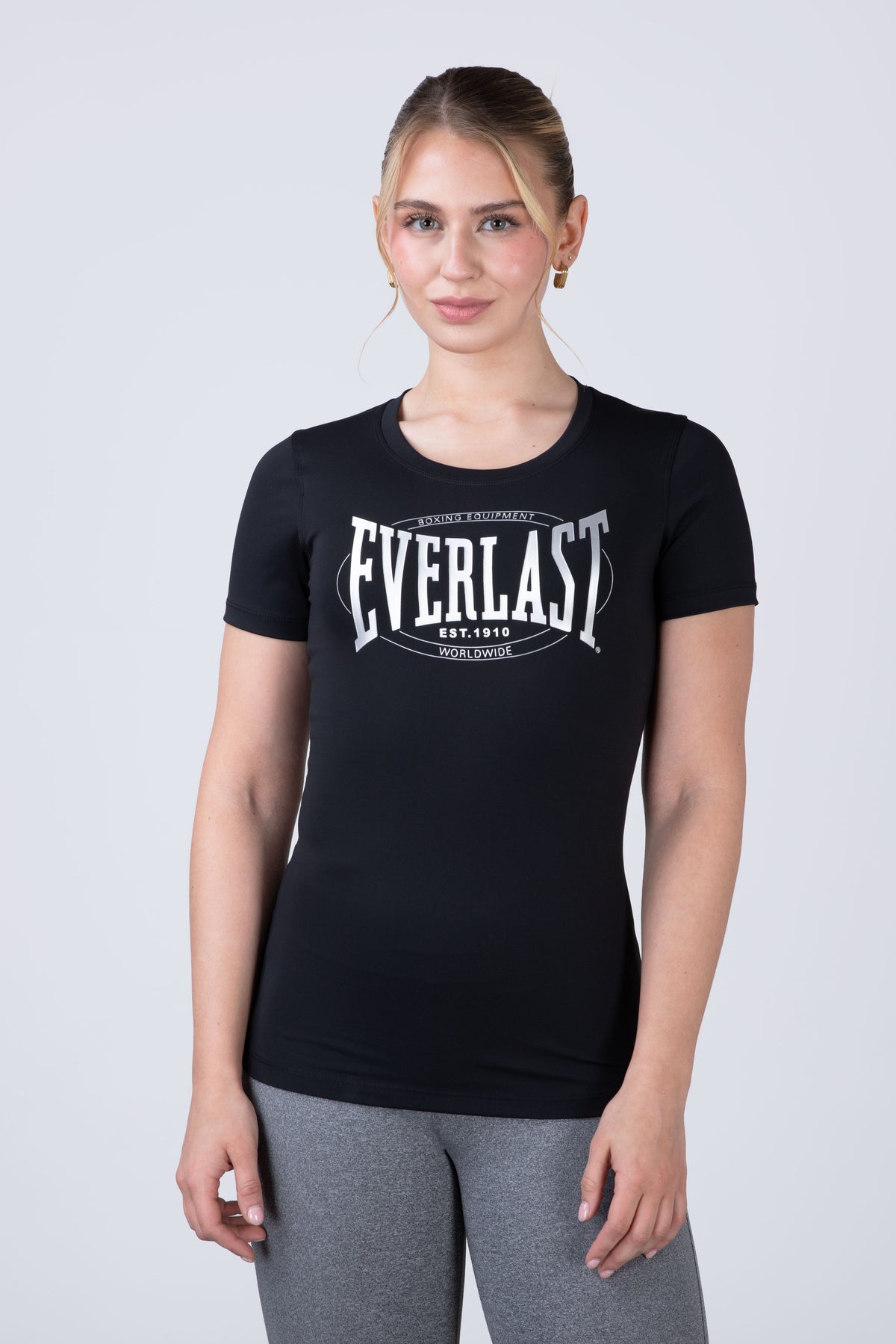 Polera Manga Corta Run Negro