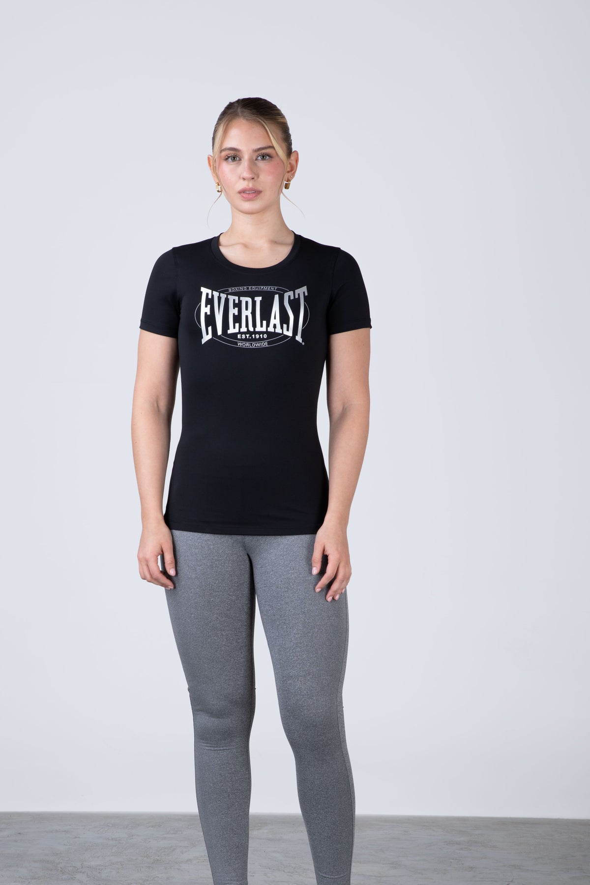 Polera Manga Corta Run Negro