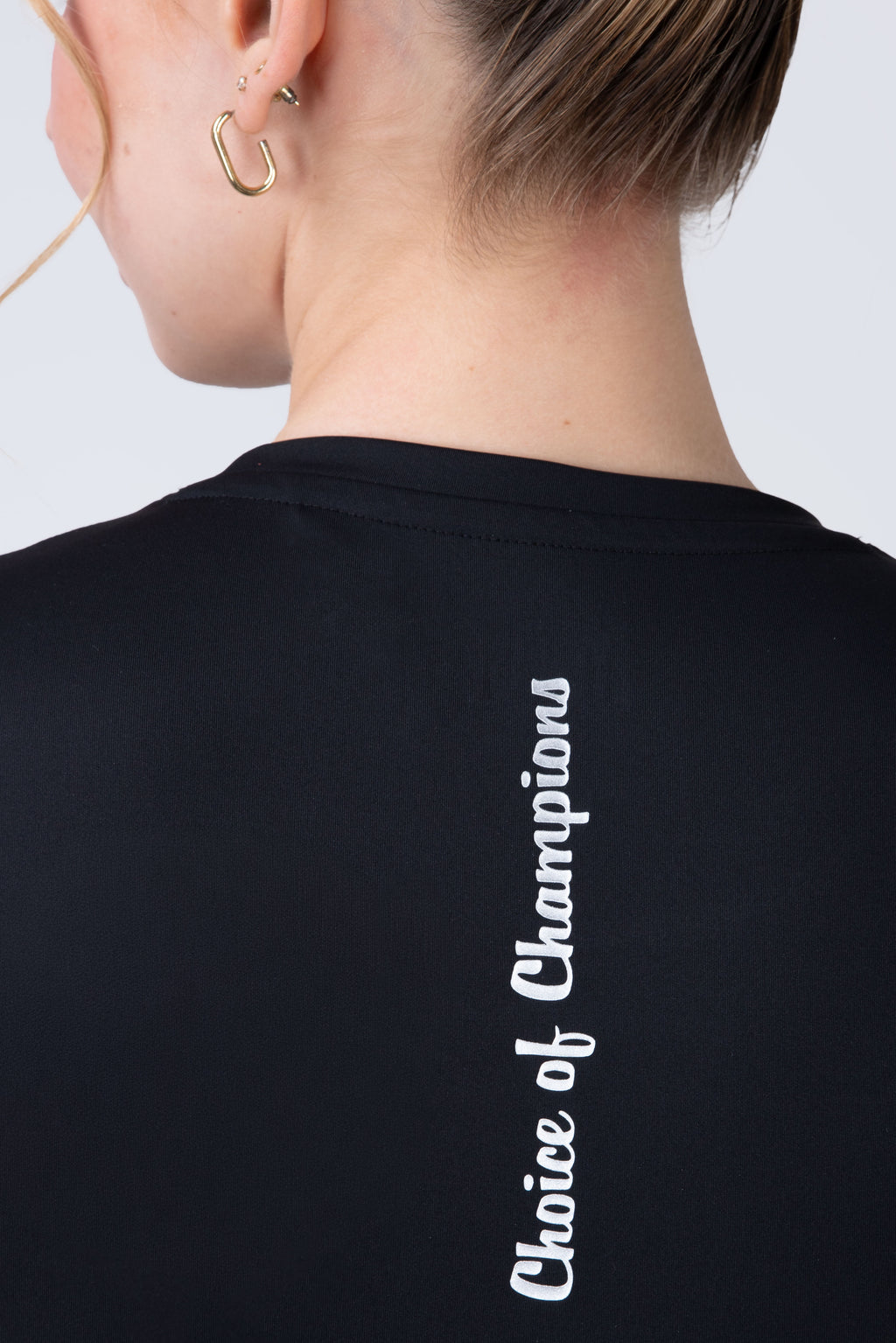 Polera Manga Corta Run Negro