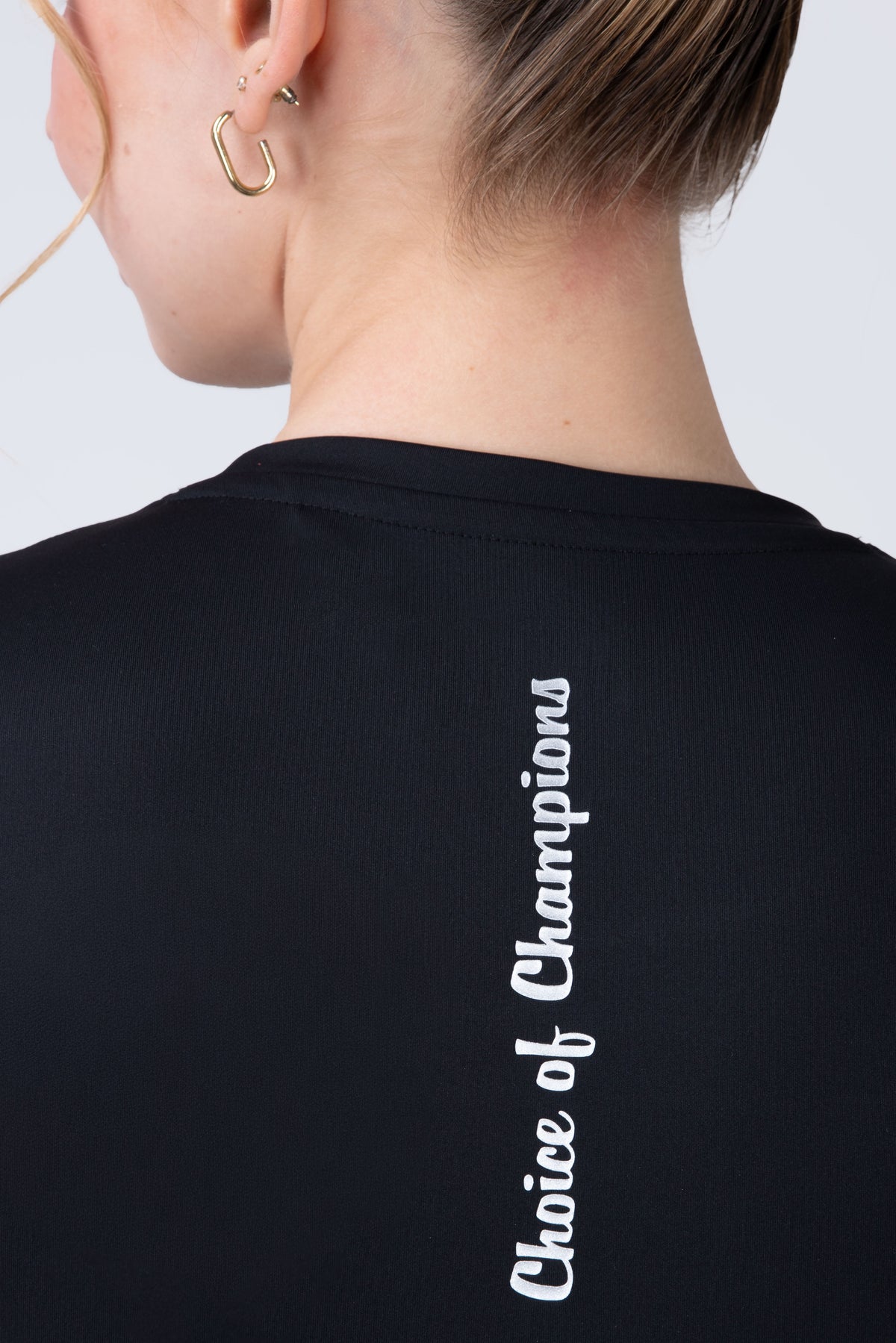 Polera Manga Corta Run Negro