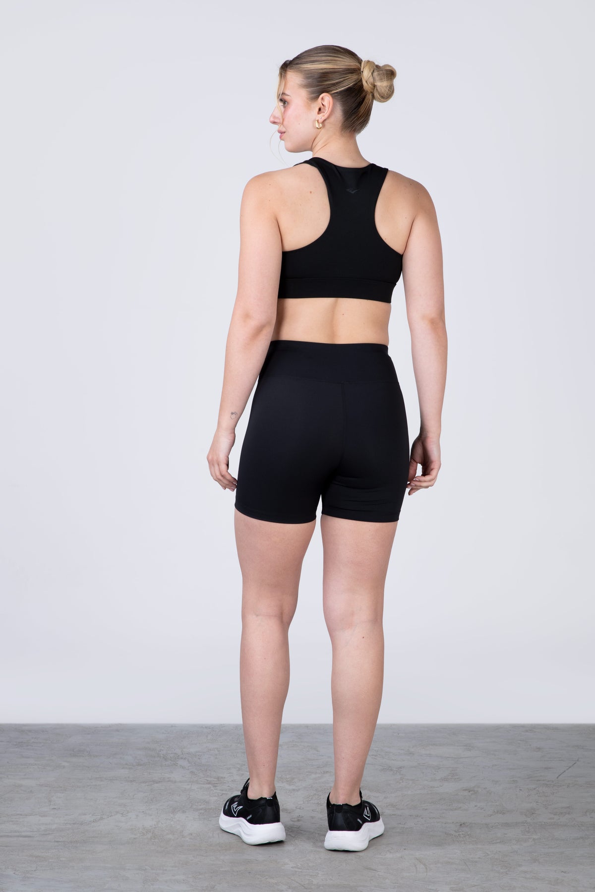 Legging Short Run Negro