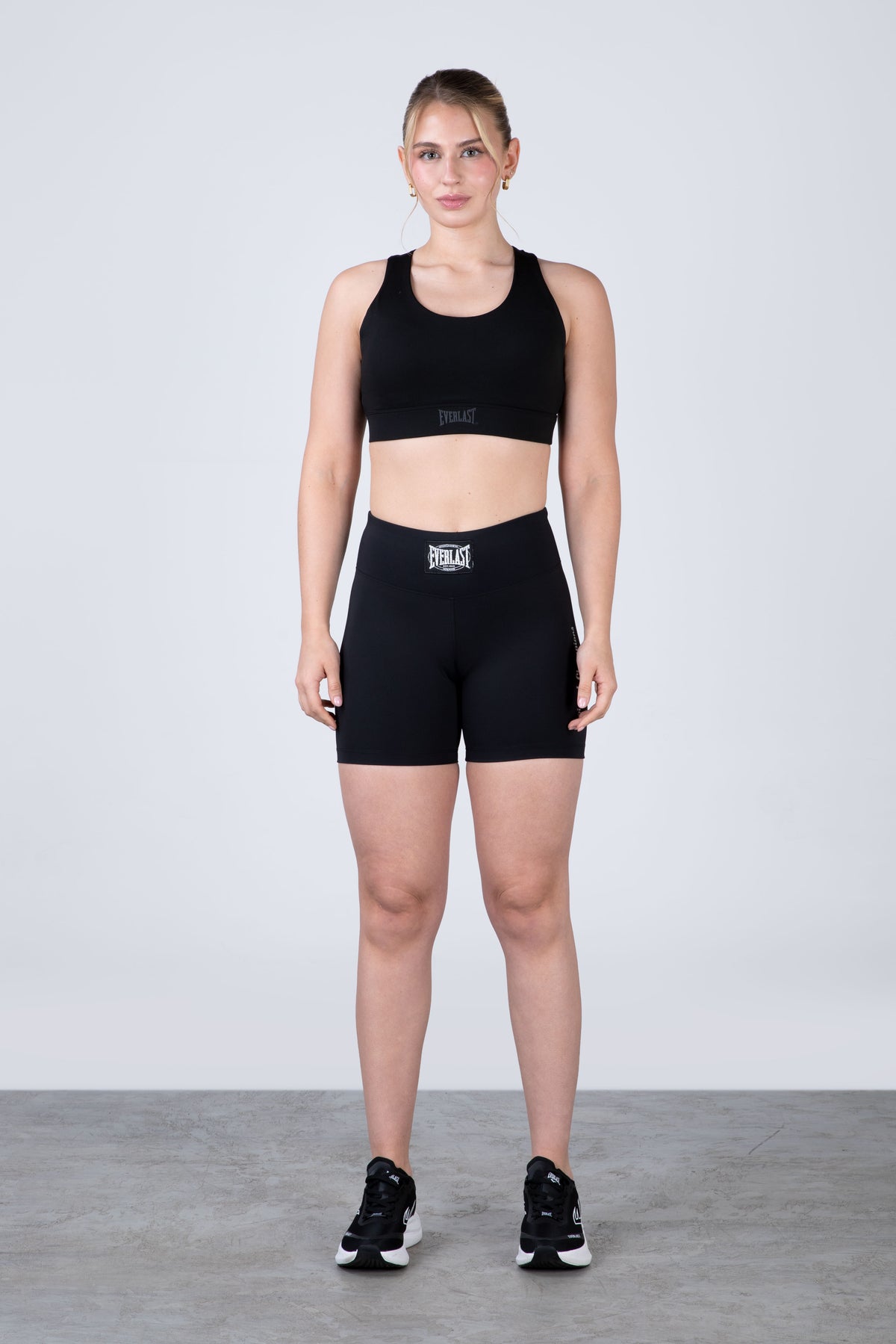 Legging Short Run Negro