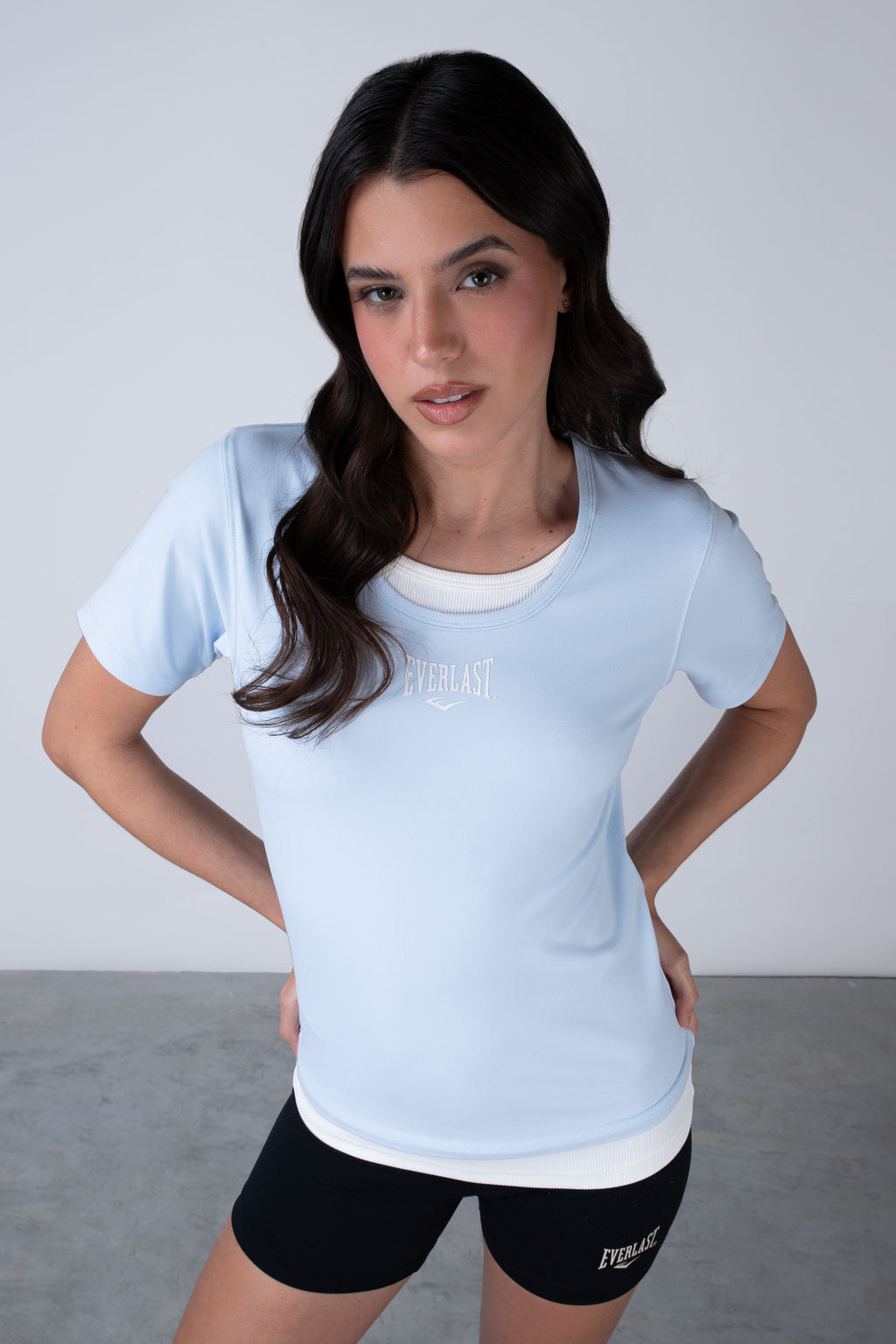 Polera Manga Corta Motion Celeste Everlast – polera deportiva manga corta, foto 5 de 5