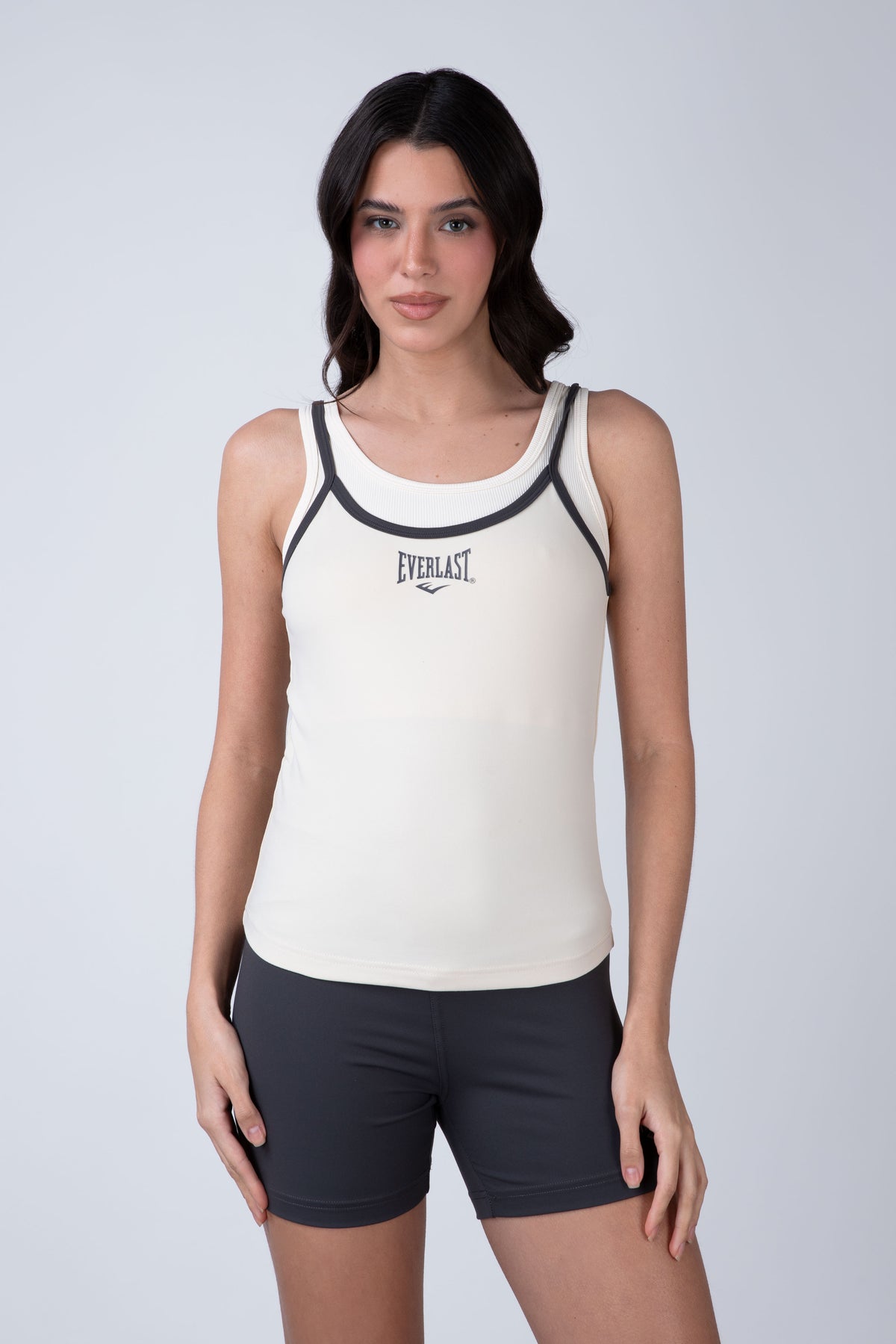 Polera Tank Motion Beige