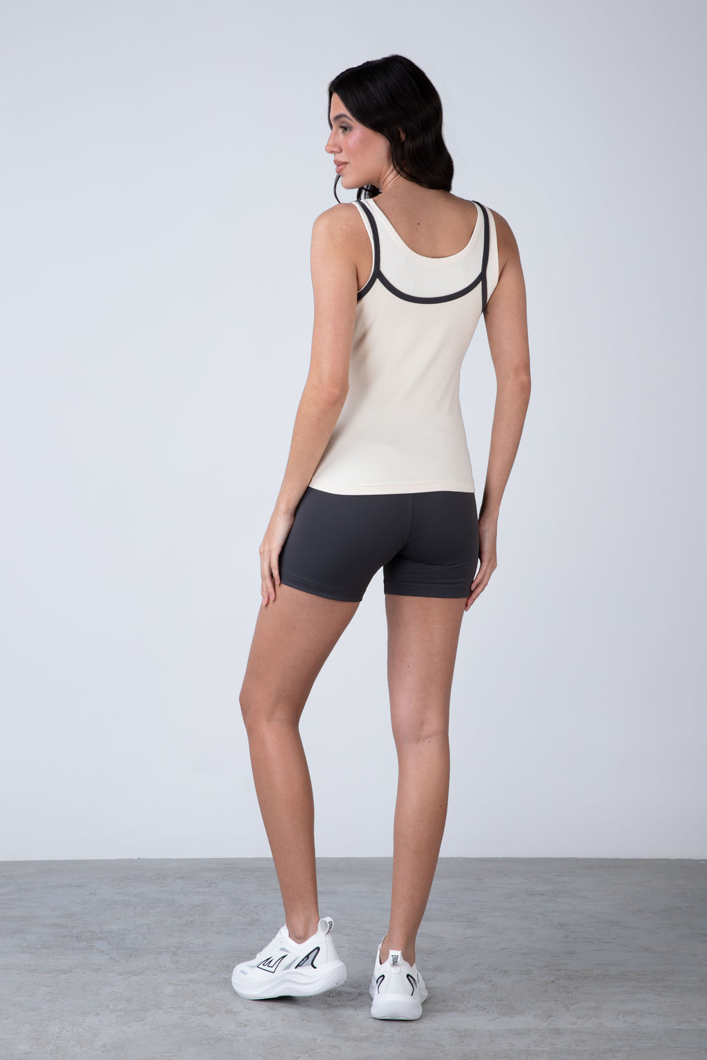 Polera Tank Motion Beige