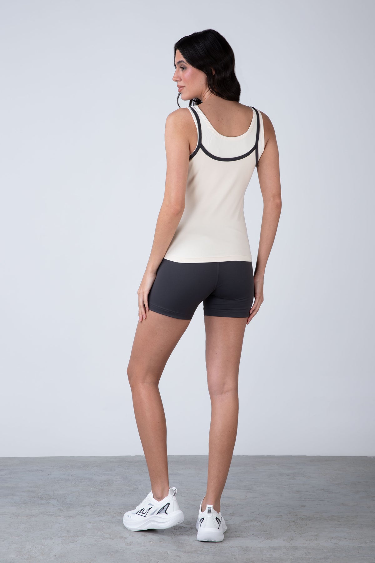 Polera Tank Motion Beige