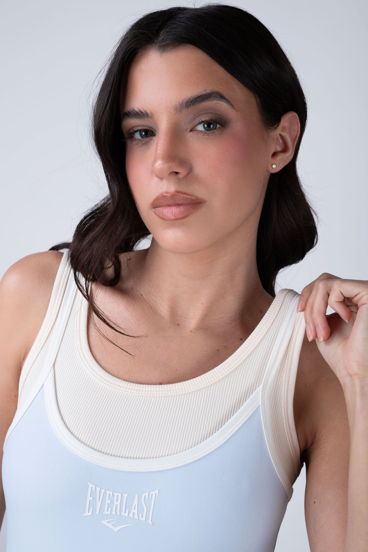 Polera Tank Motion Celeste