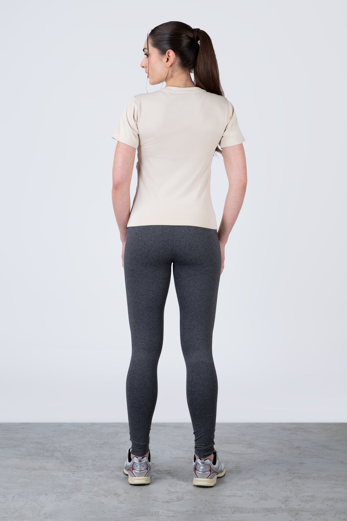 Polera Manga Corta Flex Beige