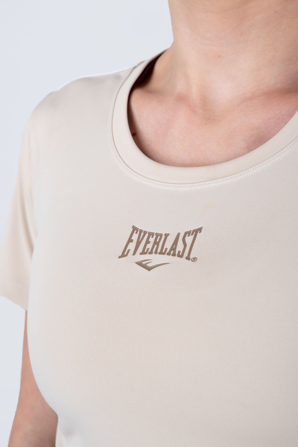 Polera Manga Corta Flex Beige