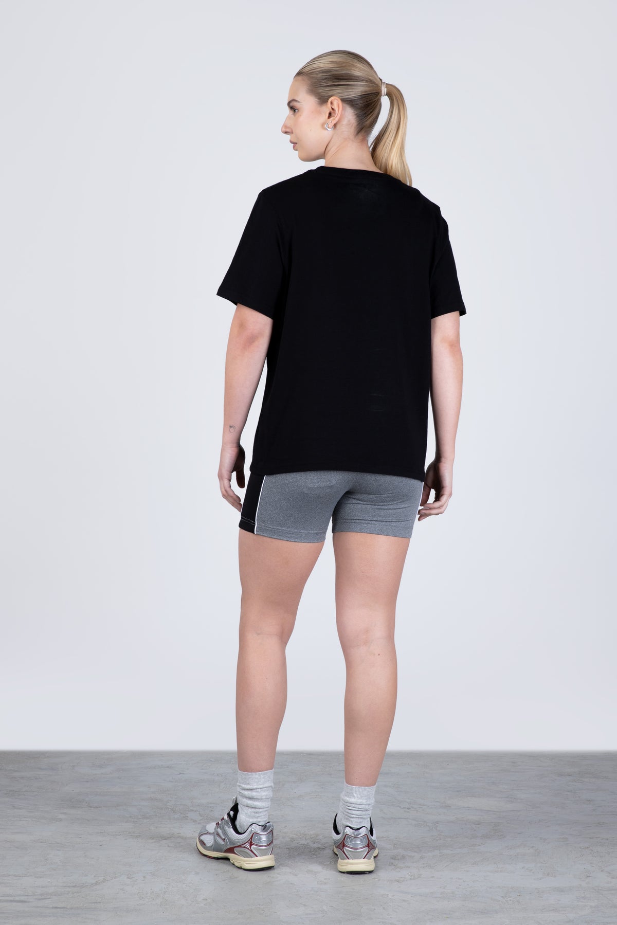 Polera Manga Corta Creta Negro
