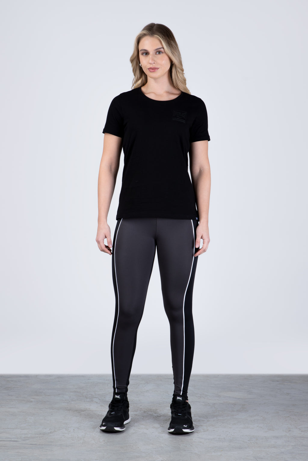 Polera Manga Corta Oasis Negro