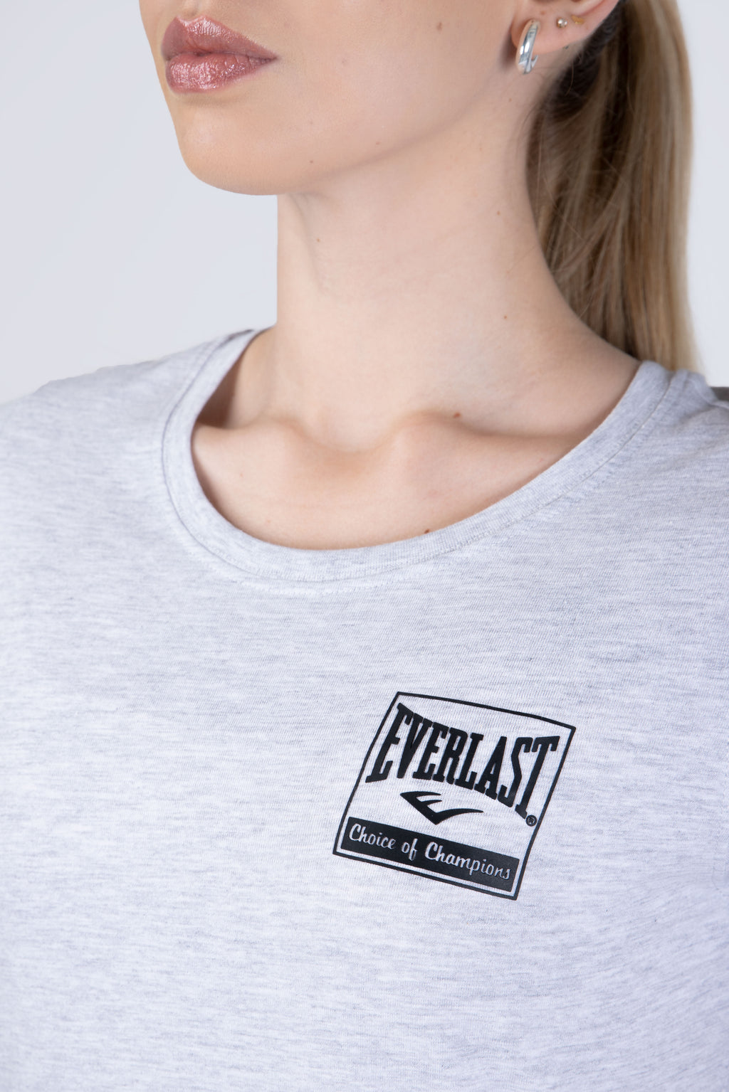 Polera Manga Corta Oasis Gris