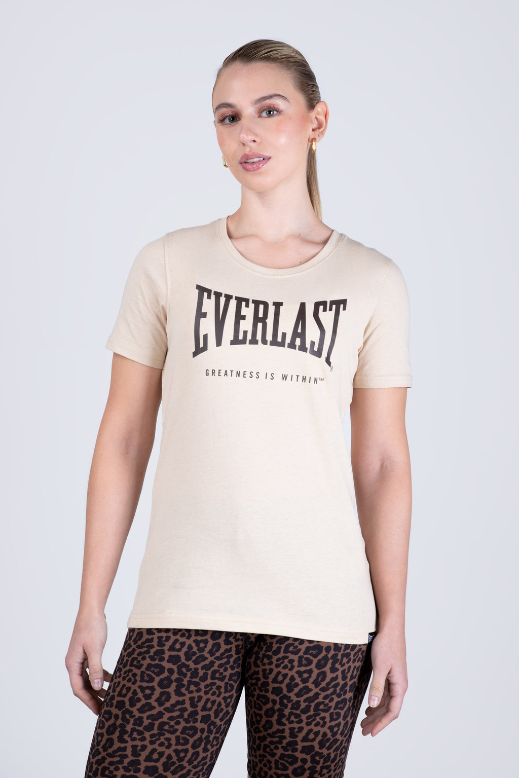 Polera Manga Corta Atlas Beige