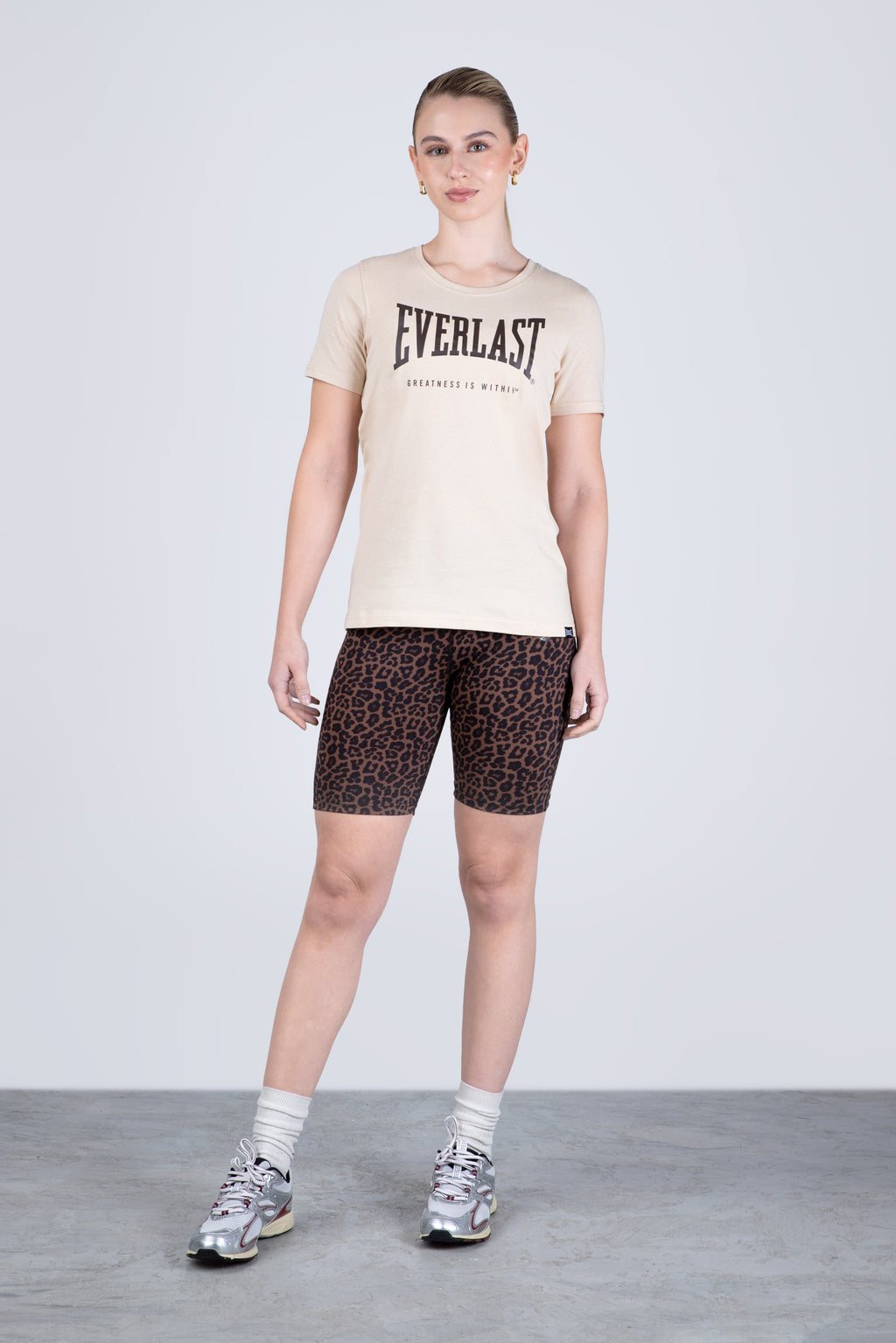 Polera Manga Corta Atlas Beige
