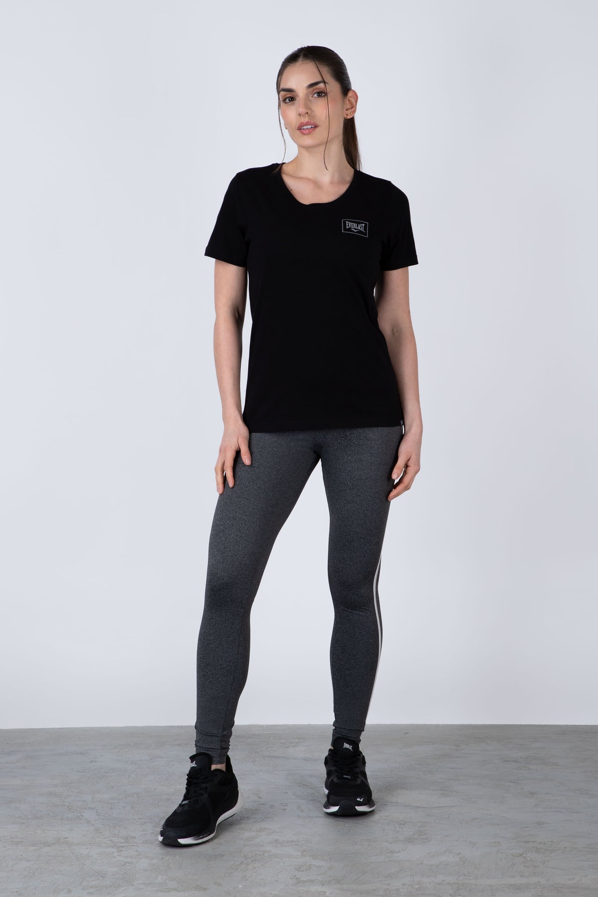 Polera Manga Corta Adana Negro