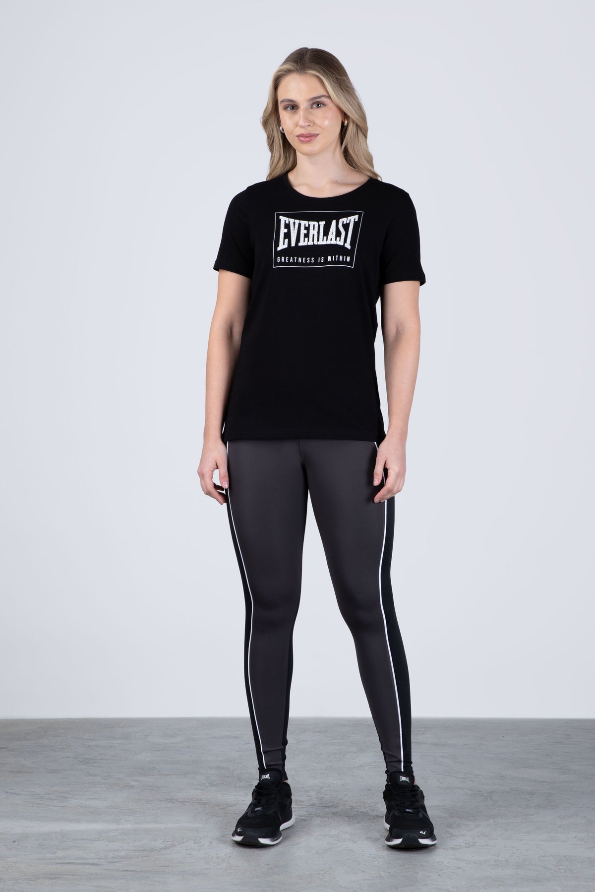 Polera Manga Corta Valencia Negro