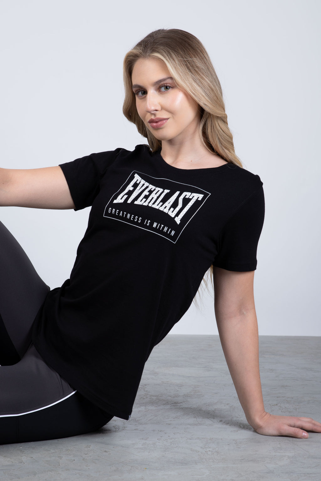 Polera Manga Corta Valencia Negro