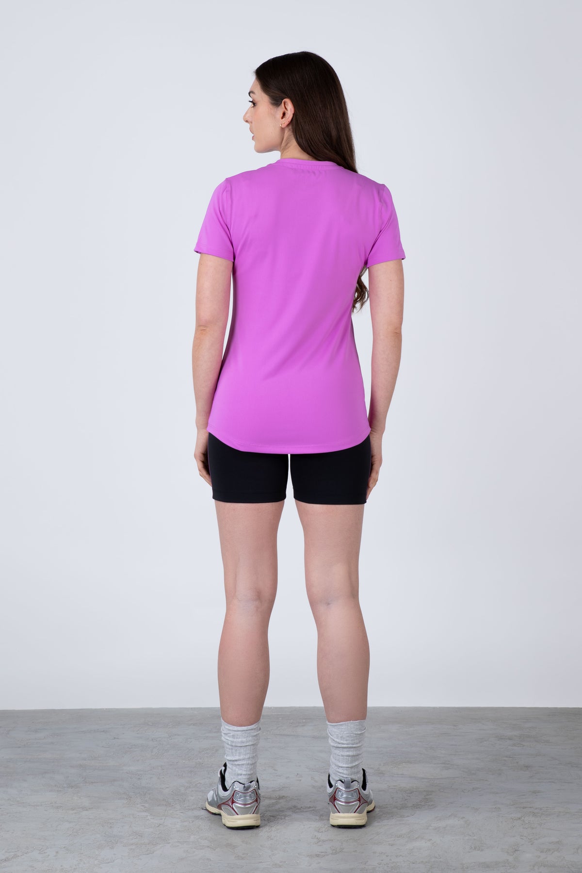 Polera Manga Corta Guyana Morado