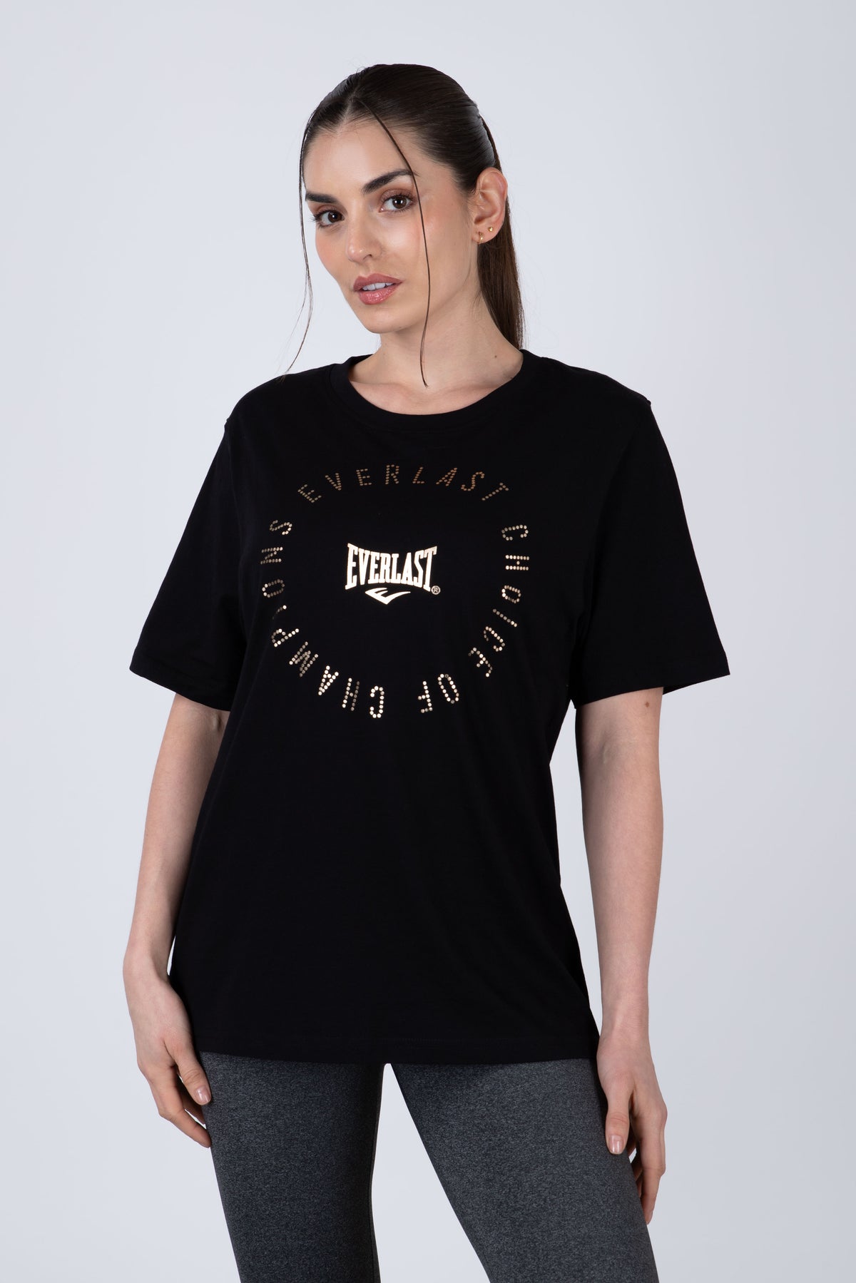 Polera Manga Corta Genova Negro