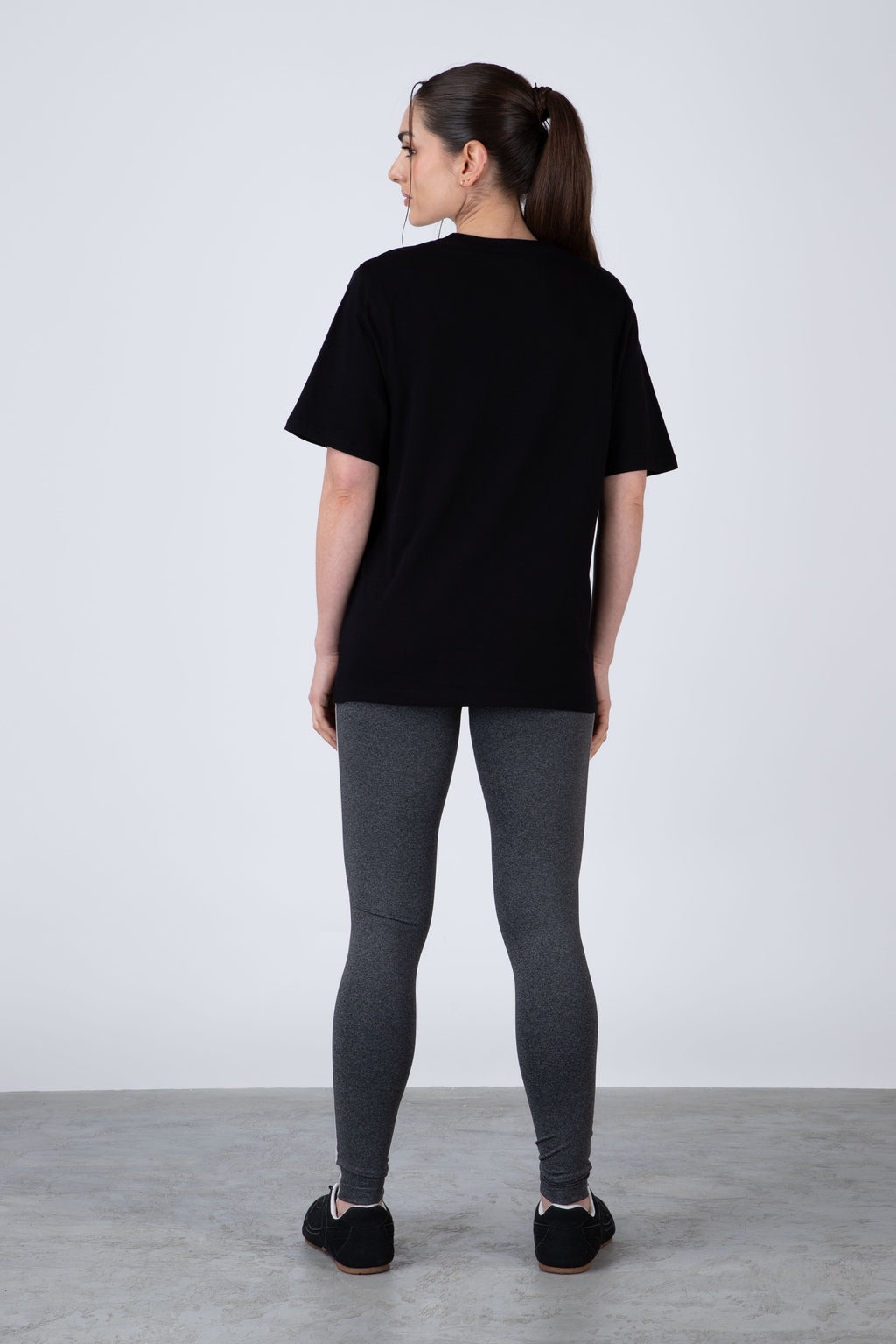 Polera Manga Corta Genova Negro