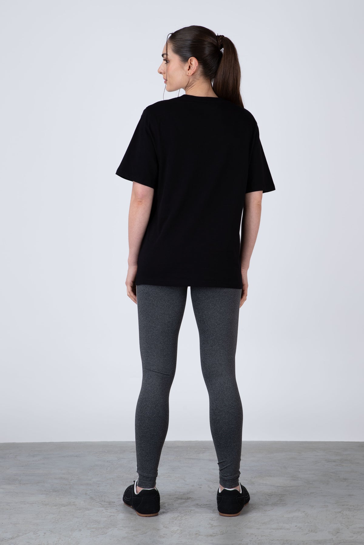 Polera Manga Corta Genova Negro